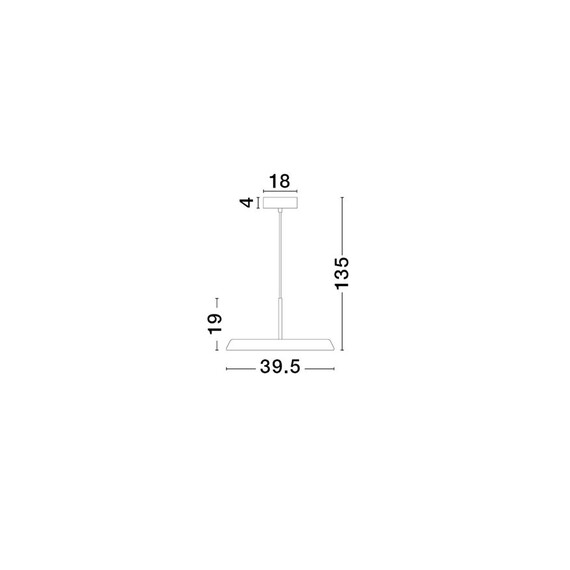 LED Полилей OPHELIA 9695321 NovaLuce 27W 3000K | Osvetlenieto.bg