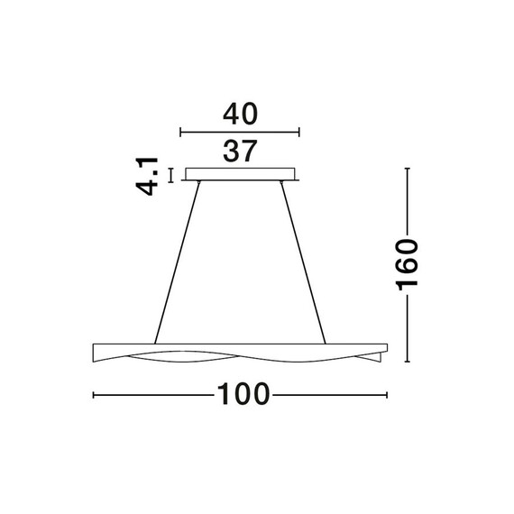 LED Полилей RADON 9186949 NovaLuce 62W 3000K | Osvetlenieto.bg