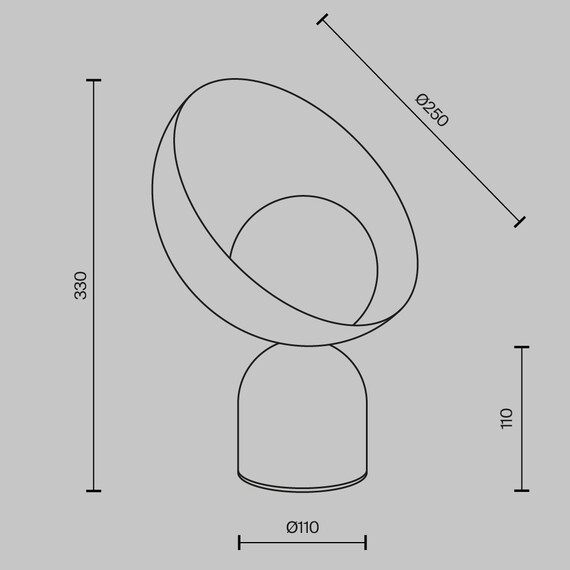 Настолна лампа TAVO MOD453TL-01B Maytoni 1xG9 | Osvetlenieto.bg