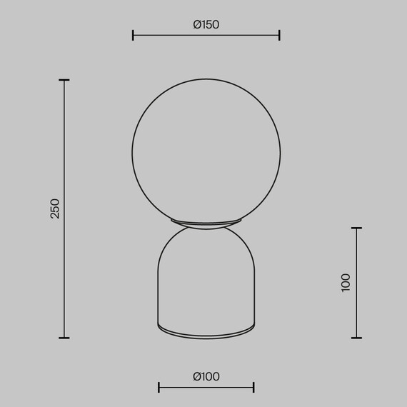 Настолна лампа TAVO MOD453TL-01BG Maytoni 1xG9 | Osvetlenieto.bg