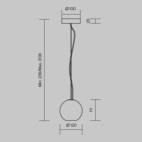 Полилей Basic Texture MOD461PL-01B Maytoni 1xGU10 | Osvetlenieto.bg