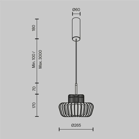 Полилей Namiki MOD465PL-L12BK2 Maytoni 1xE27 | Osvetlenieto.bg