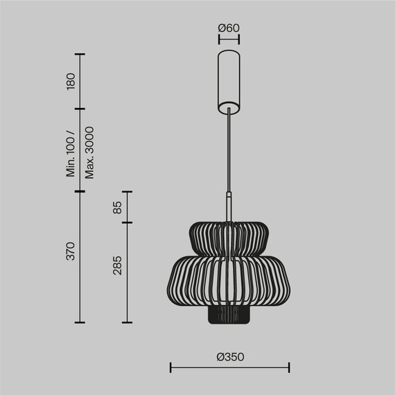 Полилей Namiki MOD465PL-L12BK1 Maytoni 1xE27 | Osvetlenieto.bg