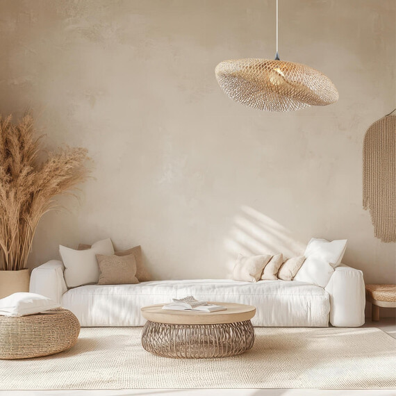 Полилей ZAMBELIS 19103 PENDANT LAMP BAMBOO 1xE27 | Osvetlenieto.bg