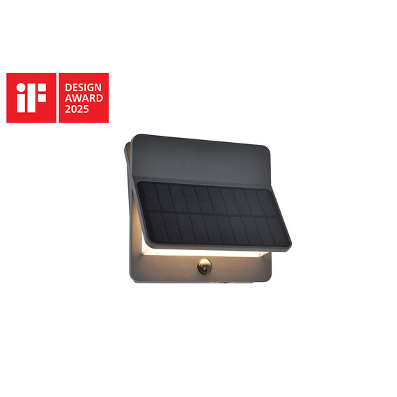 Соларна лампа ALETA PIR сензор Lutec LED 12.6W IP54 6915401118 | Osvetlenieto.bg