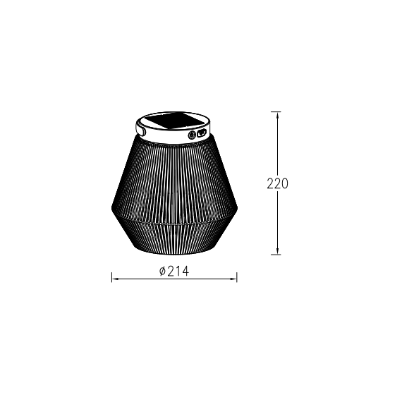 Соларна лампа COPPA Lutec LED 2.8W IP44 6933708330 | Osvetlenieto.bg