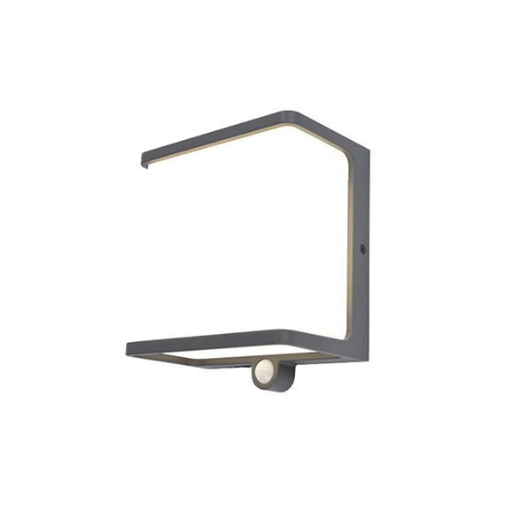 Соларна лампа DOBLO PIR сензор Lutec LED 12W IP44 6943701125 | Osvetlenieto.bg
