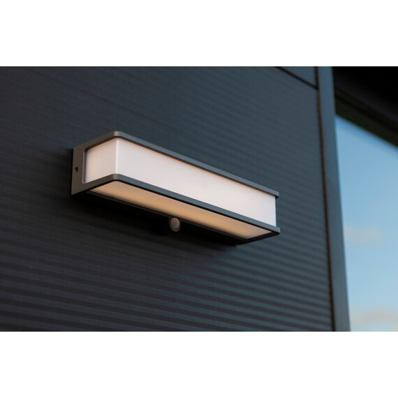 Соларна лампа DOBLO PIR сензор Lutec LED 16.5W IP54 6943801125 | Osvetlenieto.bg
