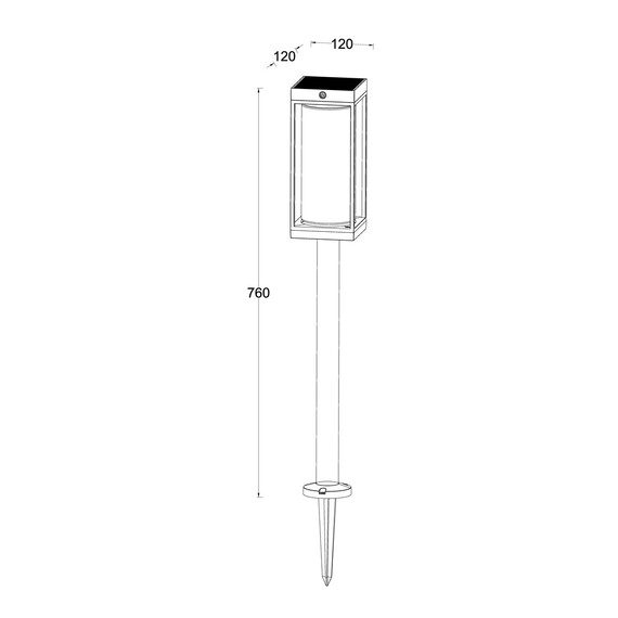Соларна лампа FLAIR Lutec 1xE27 IP44 6988802012 | Osvetlenieto.bg