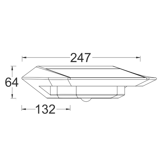 Соларна лампа GHOST SOLAR PIR сензор Lutec LED 2.4W IP44 6901401337 | Osvetlenieto.bg