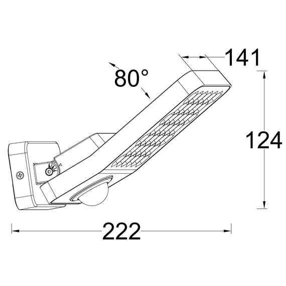 Външен прожектор ATLANTIS PIR сензор Lutec LED 14W 3000K IP54 7801607118 | Osvetlenieto.bg