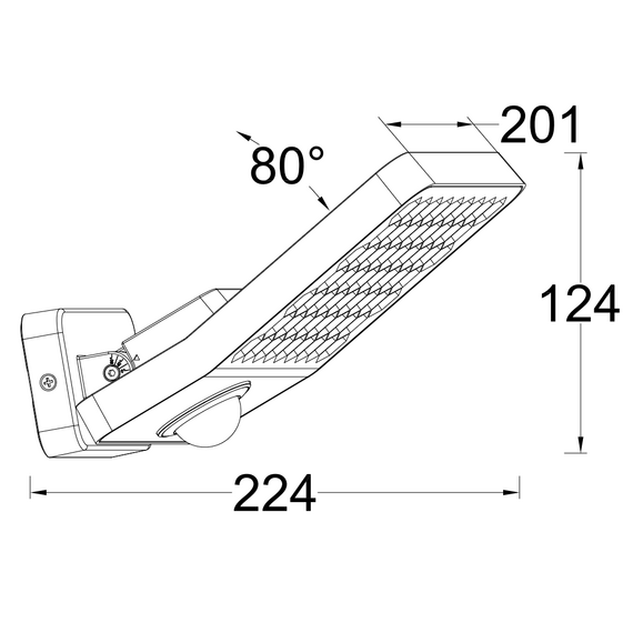 Външен прожектор ATLANTIS PIR сензор Lutec LED 24W 4000K IP54 7801604118 | Osvetlenieto.bg