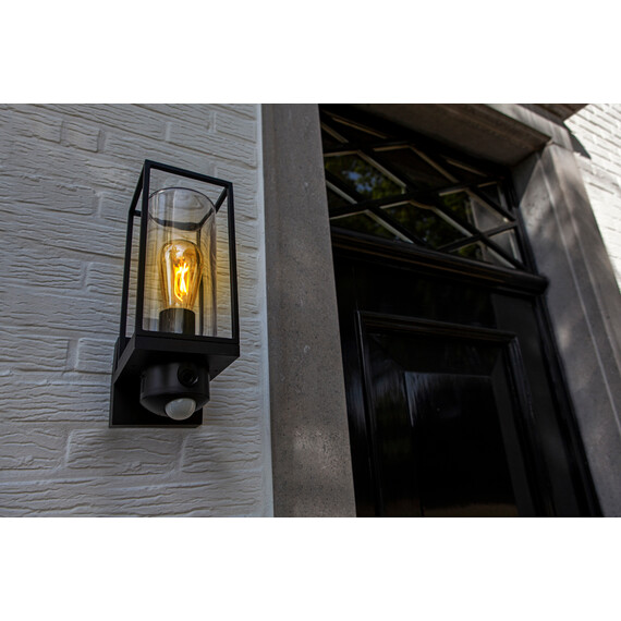 Външна лампа FLAIR с вградена камера+PIR сензор Lutec Connect 1xE27 IP44 5288811012 | Osvetlenieto.bg