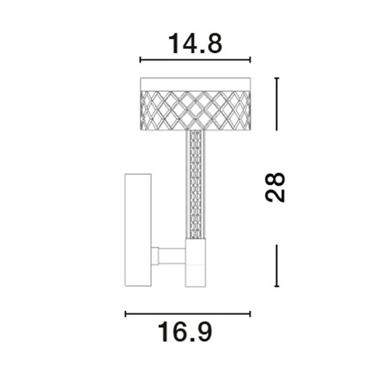LED Аплик BION 9186946 NovaLuce 8W 3000K | Osvetlenieto.bg