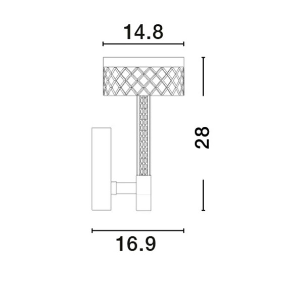 LED Аплик BION 9186946 NovaLuce 8W 3000K | Osvetlenieto.bg
