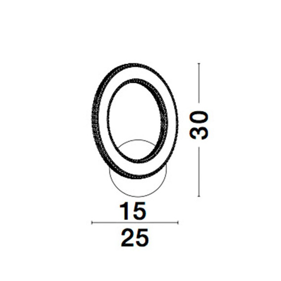 LED Аплик CILION 9011135 NovaLuce 19W 3000K | Osvetlenieto.bg