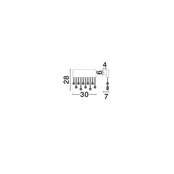 LED Аплик CRISTA 9130650 NovaLuce 15W 3500K  Triac Dimmable | Osvetlenieto.bg