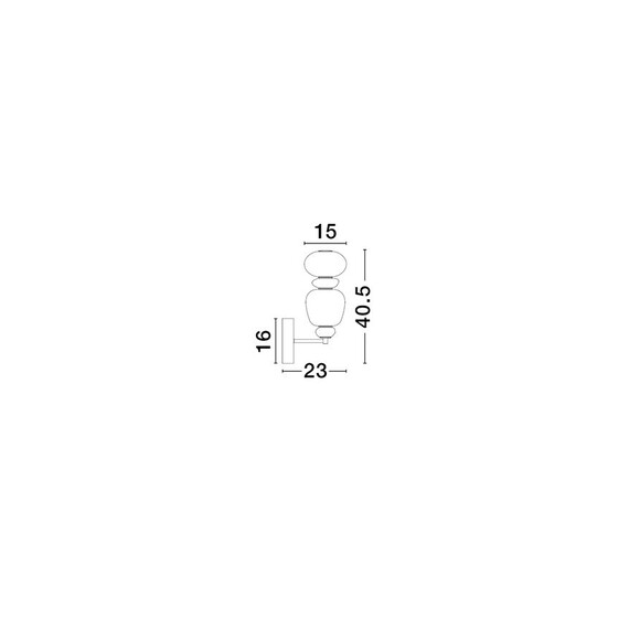 LED Аплик PALO 9009206 NovaLuce 12W 3000K  Triac Dimmable | Osvetlenieto.bg