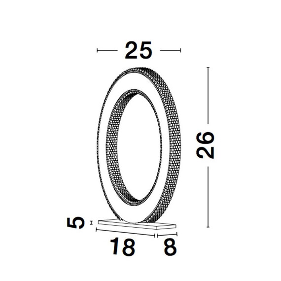 LED Настолна лампа CILION 9011136 NovaLuce 20W 3000K | Osvetlenieto.bg