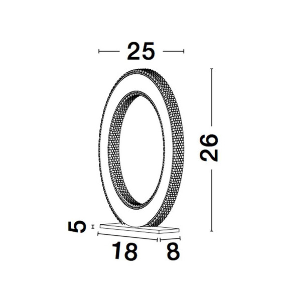LED Настолна лампа CILION 9011136 NovaLuce 20W 3000K | Osvetlenieto.bg