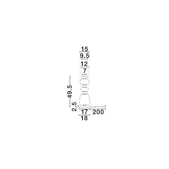 LED Настолна лампа PALO 9009207 NovaLuce 23W 3000K Touch Dimmable | Osvetlenieto.bg