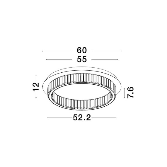 LED Плафон AURELIA 9333072 NovaLuce 40W 3500K Triac Dimmable | Osvetlenieto.bg
