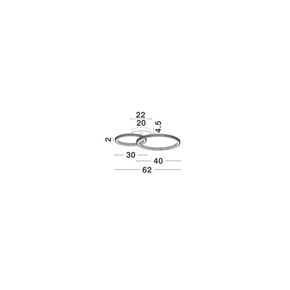 LED Плафон CILION 9011137 NovaLuce 48W 3000K | Osvetlenieto.bg