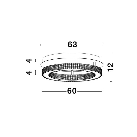 LED Плафон FIORE 9285620 NovaLuce 60W 3000K | Osvetlenieto.bg
