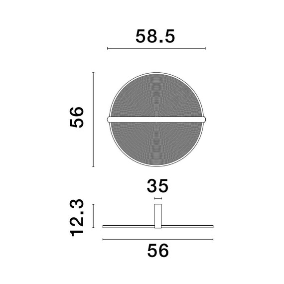 LED Плафон NOAH 9054447 NovaLuce 36W 3000K | Osvetlenieto.bg