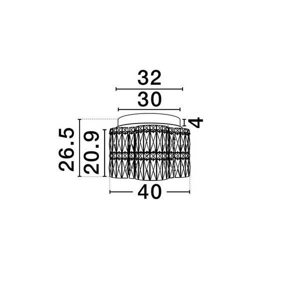 LED Плафон NUVIA 9019780 NovaLuce 28W 3500K Triac Dimmable | Osvetlenieto.bg