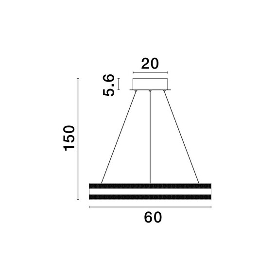 LED Полилей AGOS  9054444 NovaLuce 75W 3000K Triac Dimmable | Osvetlenieto.bg