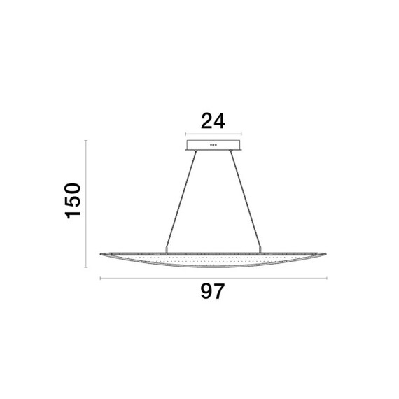 LED Полилей AGOS 9054450 NovaLuce 32W 3000K Triac Dimmable | Osvetlenieto.bg