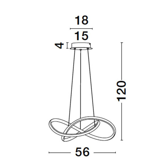 LED Полилей AMARA 9248107 NovaLuce 28W 3000K | Osvetlenieto.bg
