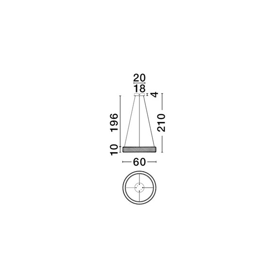 LED Полилей ARIETTA 9333081 NovaLuce 46W 3000K Triac Dimmable | Osvetlenieto.bg