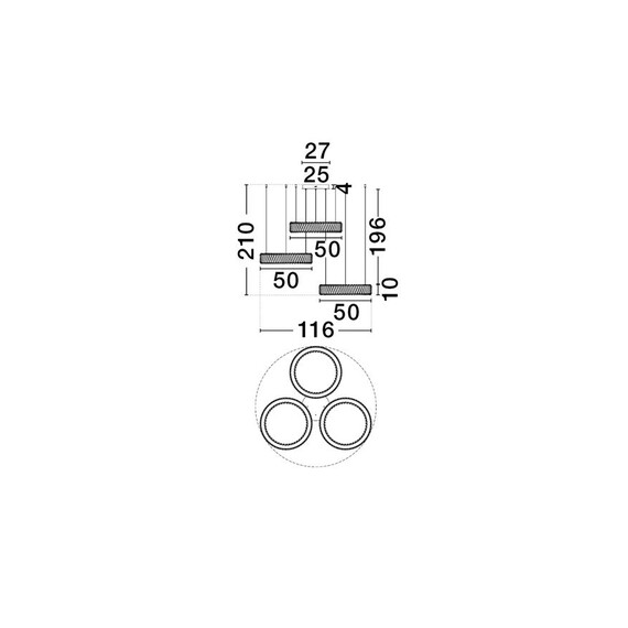 LED Полилей ARIETTA 9333082 NovaLuce 129W 3000K Triac Dimmable | Osvetlenieto.bg