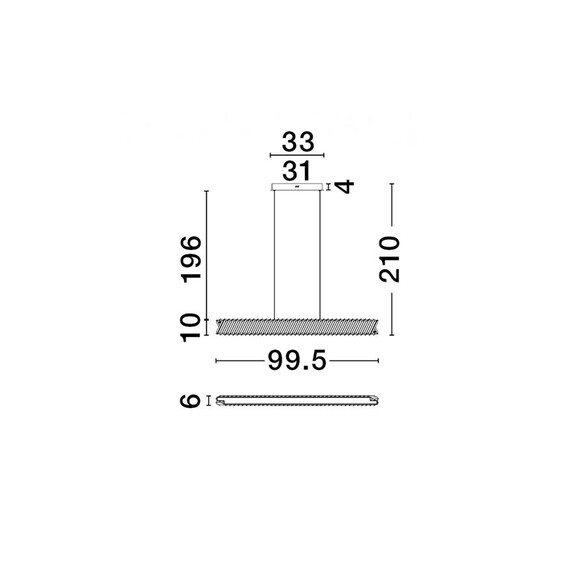 LED Полилей ARIETTA 9333084 NovaLuce 28W 3000K Triac Dimmable | Osvetlenieto.bg