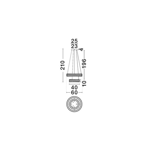 LED Полилей ARIETTA 9333089 NovaLuce 80W 3000K Triac Dimmable | Osvetlenieto.bg