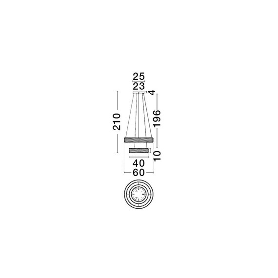 LED Полилей ARIETTA 9333089 NovaLuce 80W 3000K Triac Dimmable | Osvetlenieto.bg