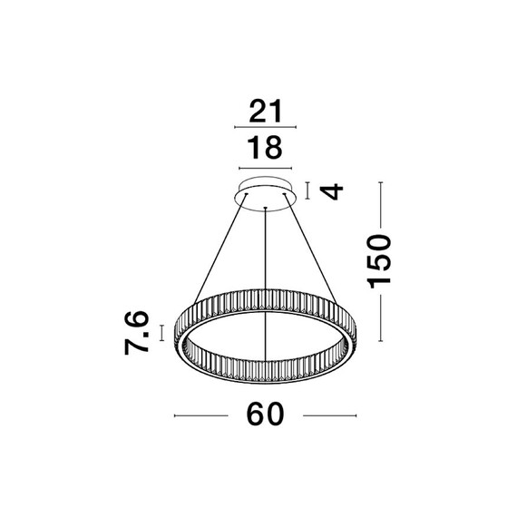 LED Полилей AURELIA 9333066 NovaLuce 40W 3500K Triac Dimmable | Osvetlenieto.bg