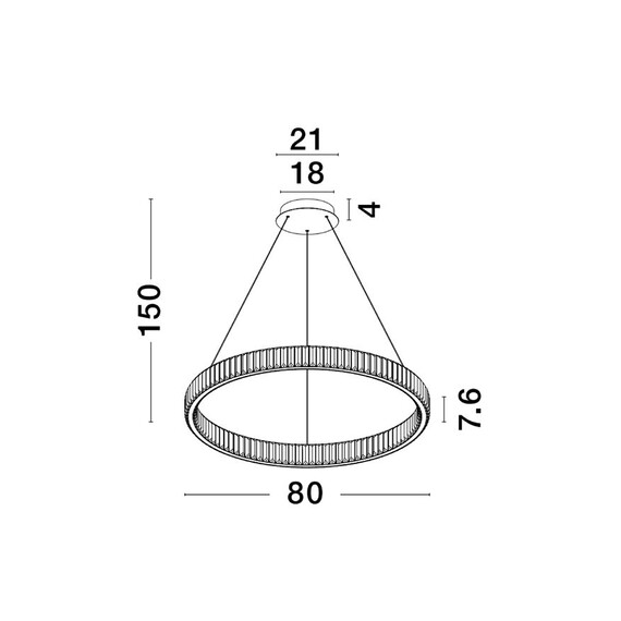 LED Полилей AURELIA 9333067 NovaLuce 47W 3500K Triac Dimmable | Osvetlenieto.bg