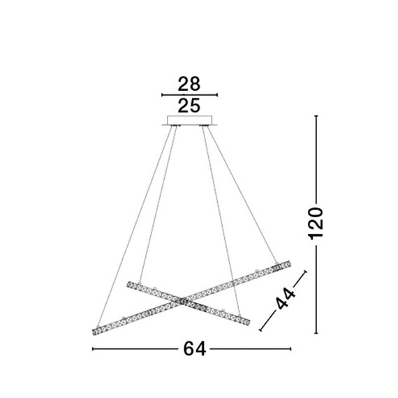 LED Полилей  CELINE 7403001 NovaLuce 40W 3500K | Osvetlenieto.bg