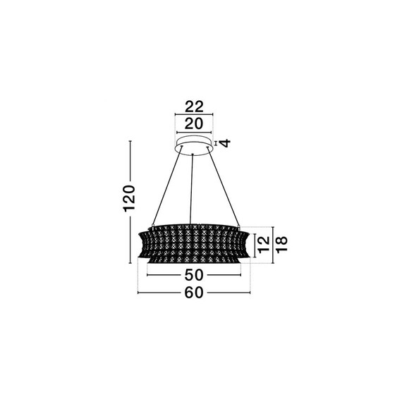 LED Полилей CELYSIA 9019774 NovaLuce 56W 3500K Triac Dimmable | Osvetlenieto.bg