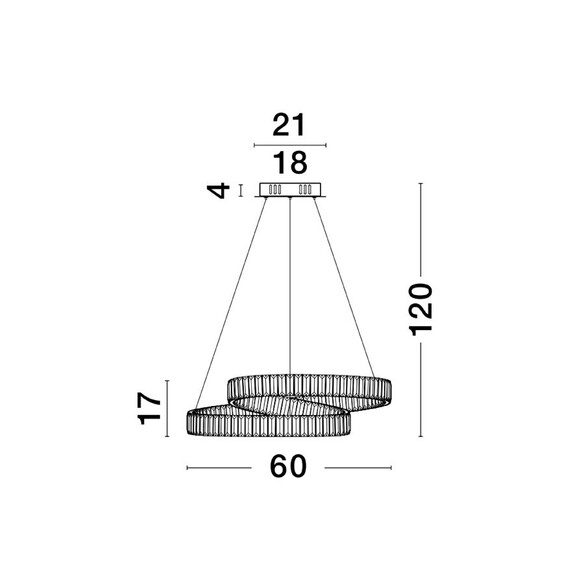 LED Полилей CONCETO 9019721 NovaLuce 50W 3500K Triac Dimmable | Osvetlenieto.bg