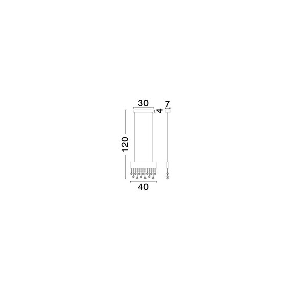 LED Полилей  CRISTA 9130647 NovaLuce 20W 3500K Triac Dimmable | Osvetlenieto.bg