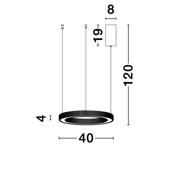 LED Полилей FIORE 9285410 NovaLuce 40W 3000K | Osvetlenieto.bg