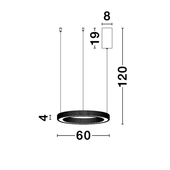 LED Полилей FIORE 9285610 NovaLuce 60W 3000K | Osvetlenieto.bg