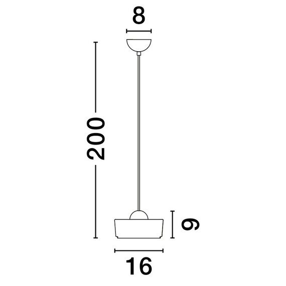 LED Полилей KEROS 9695278 NovaLuce 6W 3000K | Osvetlenieto.bg