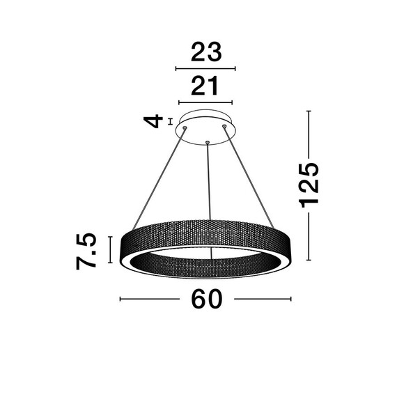 LED Полилей KLEPSIDRA 9019742 NovaLuce 71W 3000K Triac Dimmable | Osvetlenieto.bg
