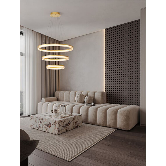 LED Полилей LUANA 9130637 NovaLuce 90W CCT 2700K-4000K Triac Dimmable | Osvetlenieto.bg
