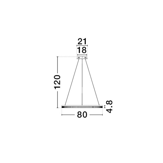 LED Полилей LUANA 9130639 NovaLuce 41W CCT 2700K-4000K Triac Dimmable | Osvetlenieto.bg